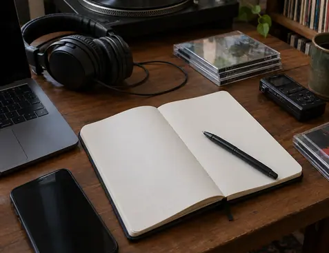 Image showing track id notebook